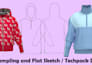 provide the clothing sewing pattern, 3d mockup, tech pack